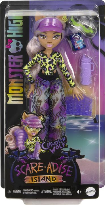Actual product image Monster High Scare-adise Island Clawdeen Wolf Doll