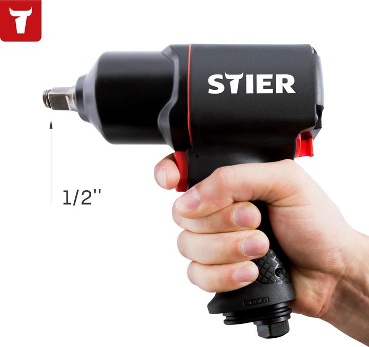 Produktbild Stier Schlagschrauber 17-BS, 1/2" Antrieb max. Lösemoment: 1.756 Nm (Druckluft)