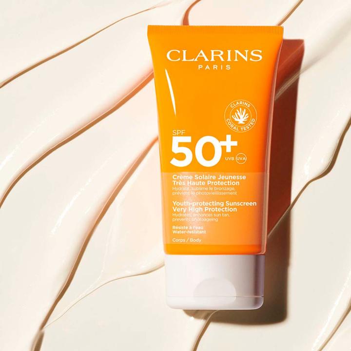 Produktbild Clarins Solaires Crême pour le Corps Sun Protection Factor 50 + (re) (Sonnencreme, SPF 50, 150 ml)