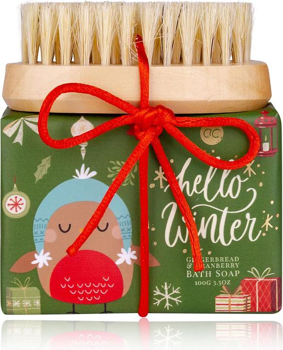 Accentra Handpflegeset HELLO WINTER inkl. 100g Seife, Nagelbürste, Duft: Gingerbread & Cranberry, Farbe: rot/ (Manicure set)