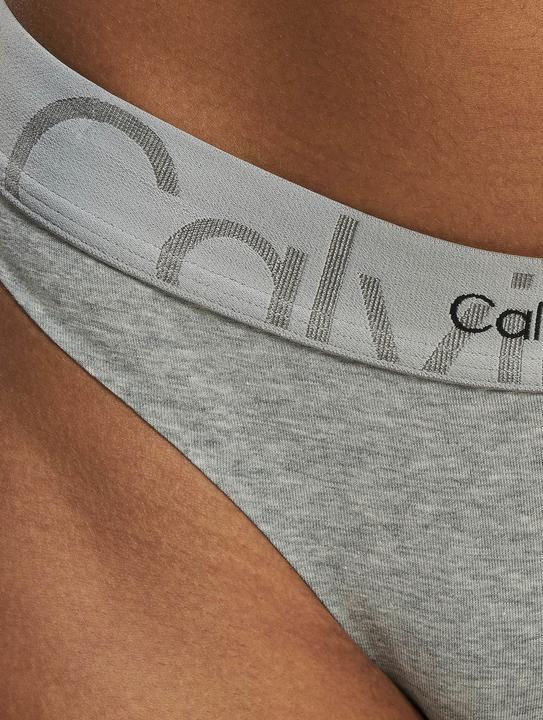 Produktbild Calvin Klein Damen Thong Tangahöschen, Grey Heather, S (S)