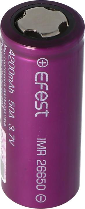 Image du produit Efest Batterie rechargeable Purple IMR26650 (High Drain) (1 pcs, 26650, 4200 mAh)