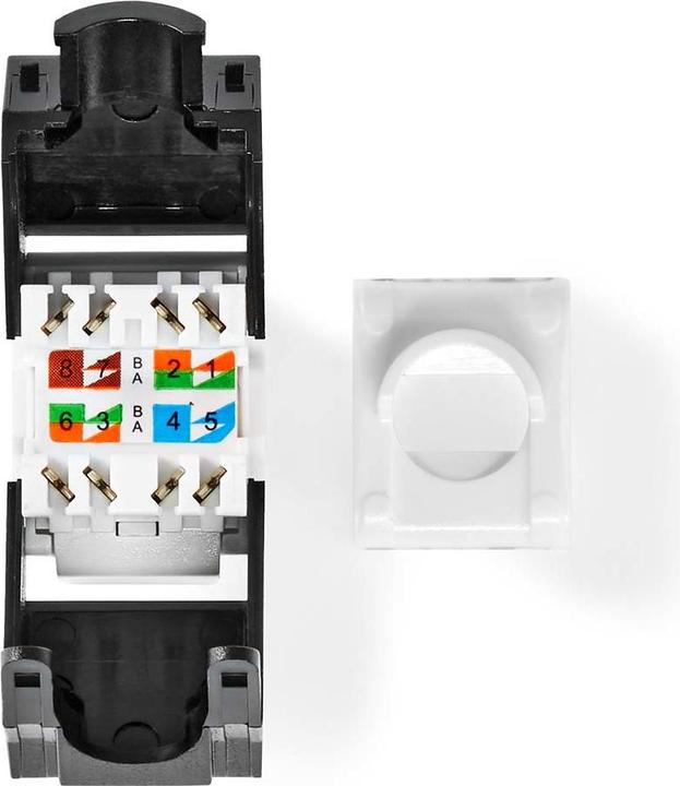 Image du produit Nedis Keystone | CAT6a | RJ45 femelle | U/UTP | ABS | Boîte (U/UTP, CAT6a, 0.04 m)