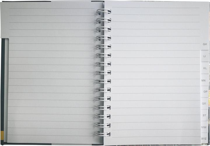 Nutritional values and ingredients Rnk Notebook with index A-Z "Orient Flowers", DIN A6, 48 sheets (A6, Lined, Hardcover)