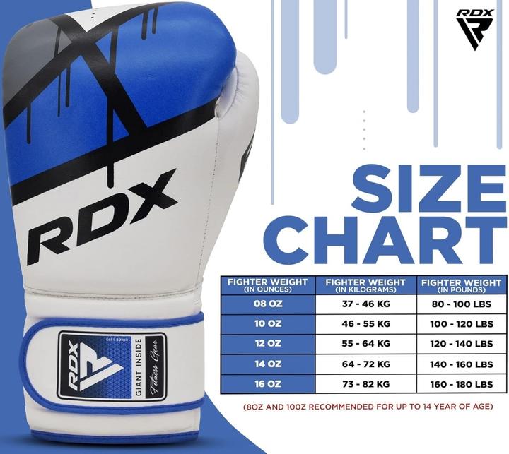 Produktbild Rdx F7 Ego Boxing Gloves Blue (16 OZ)