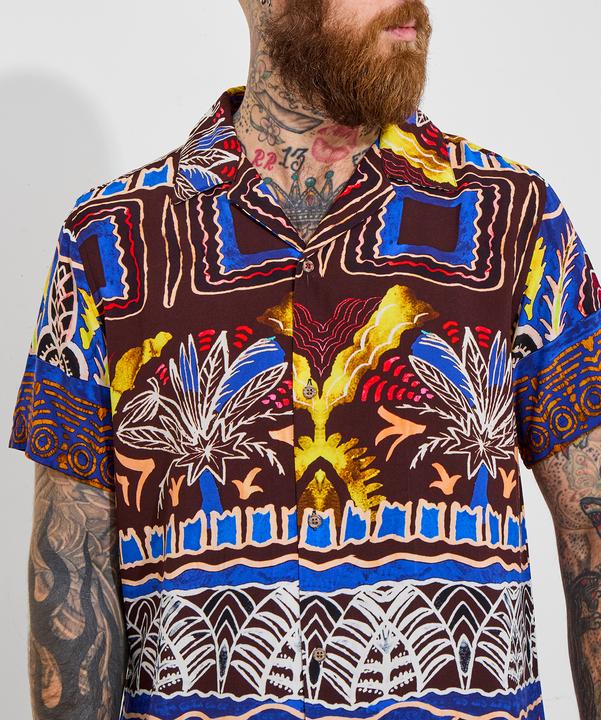 Actual product image Joe Browns Funky Summer Print Short Sleeve Shirt (M)