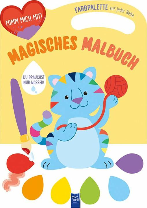 Produktbild Magisches Malbuch - Cover gelb (Katze)