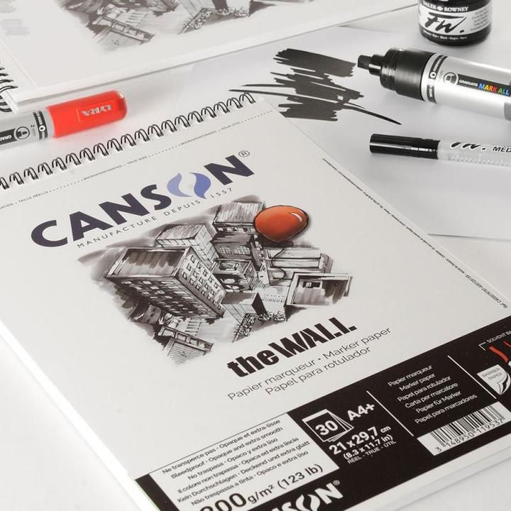 Produktbild Canson Zeichenpapier-Spiralblock "The WALL", A3, 200 g/qm (A3+)