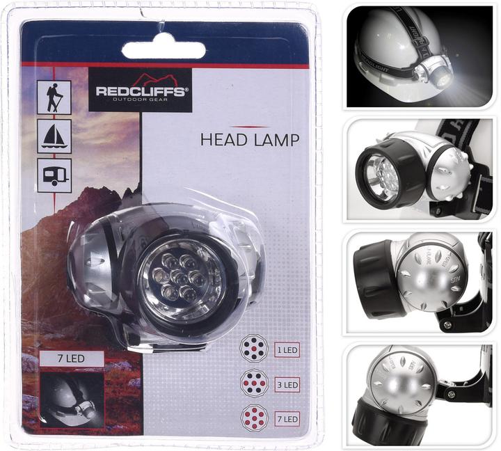Actual product image Redcliffs Headlamp with 7 LED