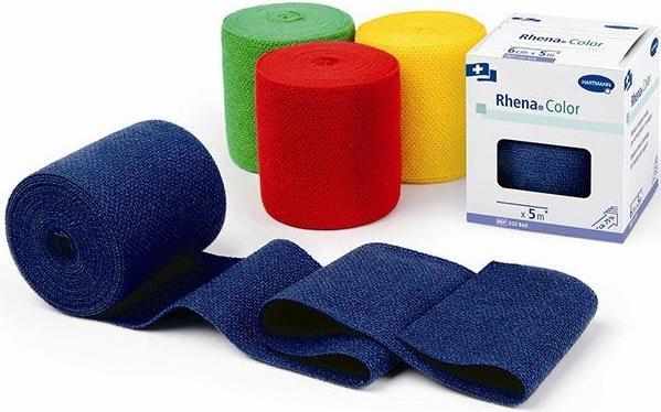 Rhena Color Elastische Binden 4cmx5m rot offen