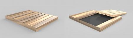 Produktbild Arkema Design Okume Holzboden Solardusche