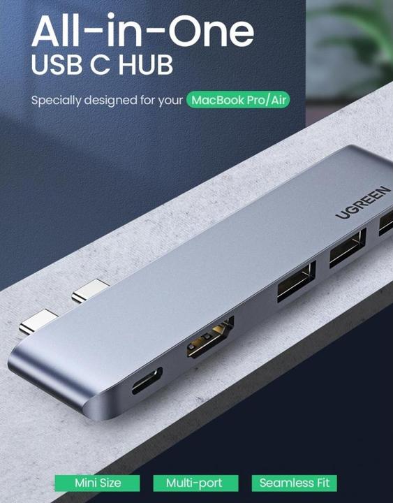 Produktbild Ugreen 5 in 2 -C Hub (USB-C, 5 Ports)