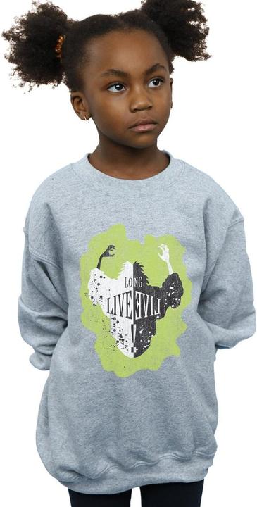 Actual product image Disney Girls The Descendants Cruella Long Live Sweatshirt (140, 146)