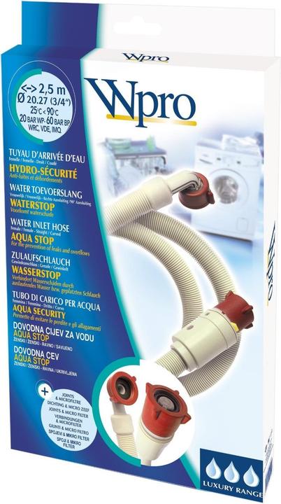 Actual product image Bauknecht Wpro Water stop supply hose 2.5m