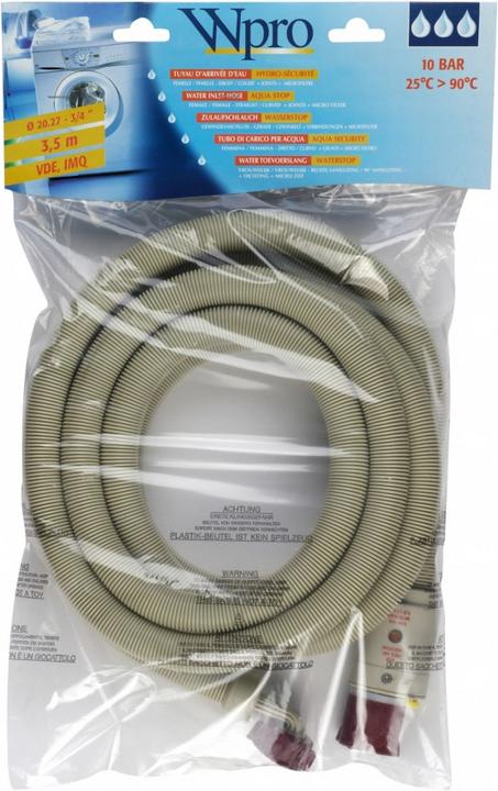 Actual product image Bauknecht Wpro water stop supply hose 3,5m