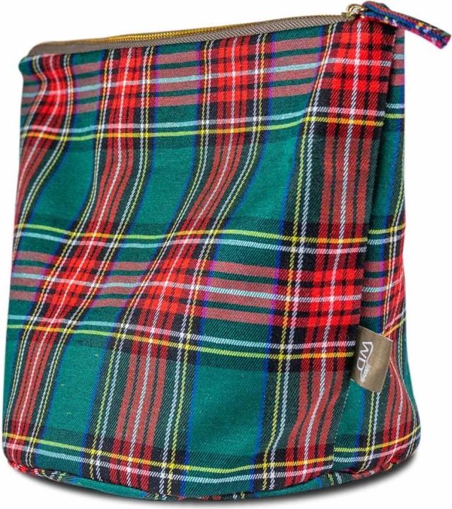 Immagine prodotto Easy Life Sacchetto per pane in cotone riscaldabile da 20 cm, verde a scacchiera