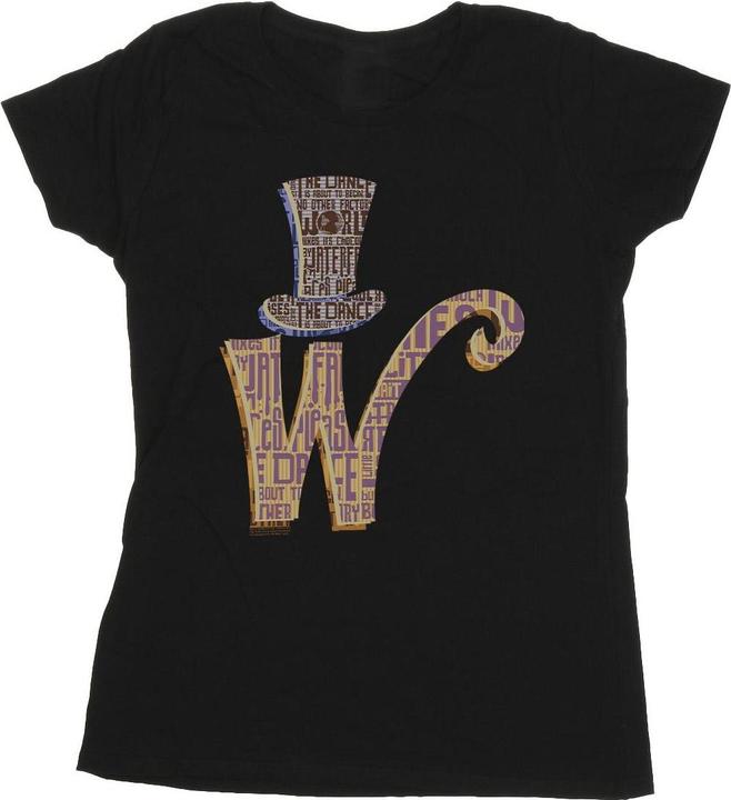 Immagine prodotto Willy Wonka & the Chocolate Factory W Logo Hat Maglietta Donna (XL)