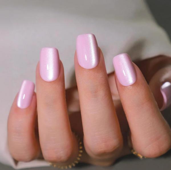 Immagine prodotto MoYou London Soft Gel Press-Ons Pink Satin (Unghie artificiali, Raso rosa)