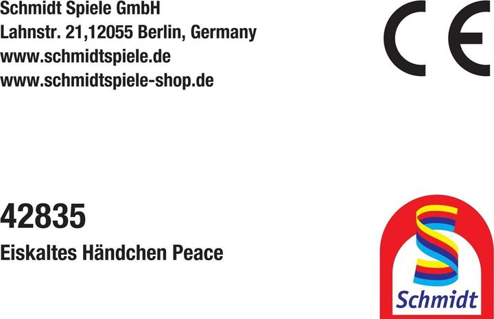 Produktbild Schmidt Spiele Schmidt Wednesday Eiskaltes Händchen Peace 25cm (20 cm)