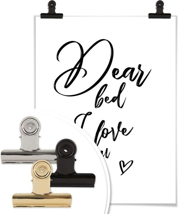 Produktbild Trenddeko Dear bed I love you (80 x 100 cm)