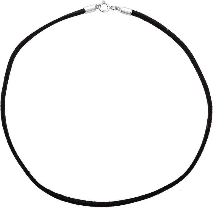 Elli Basic Kette (925er Sterling Silber, Kunstleder, No Stein, 36 cm)
