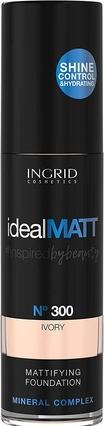 Produktbild Ingrid Cosmetics INGRID Ideal Matt Mattifying Foundation mineralny podkład matujący 300 Ivory 30ml (300)