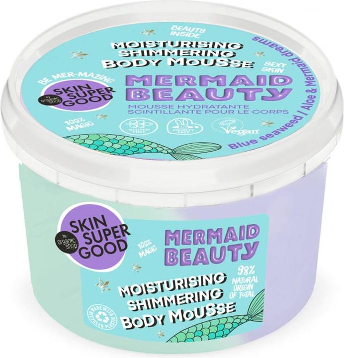 Immagine prodotto Natura Siberica Skin So Good BE MER-MAZING Mermaid Beauty Mousse idratante scintillante per il corpo 250ml (Latte corpo, 250 ml)