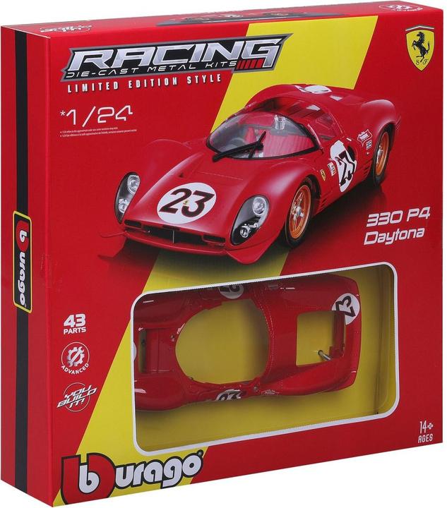 Produktbild Bburago Ferrari Racing Bausatz 330 P4 Daytona 1/24 rot