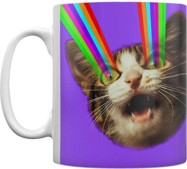 Produktbild Grindstore Kaffeebecher Laser Ray Katzenjunges