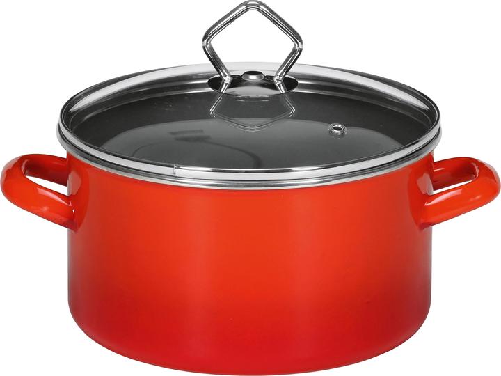 Produktbild Krüger Fleischtopf 'Rom' (16 cm, Kochtopf, Emaille)
