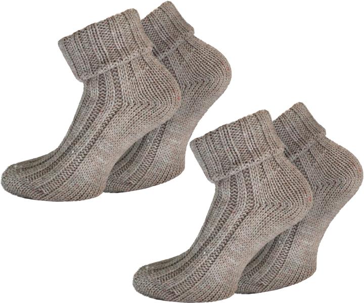 Normani 2 Paar Alpaka-Socken mit Umschlag