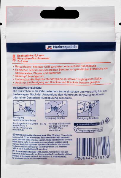Produktbild dm Dontodent Interdentalbürsten (32 x, 0.40 mm)