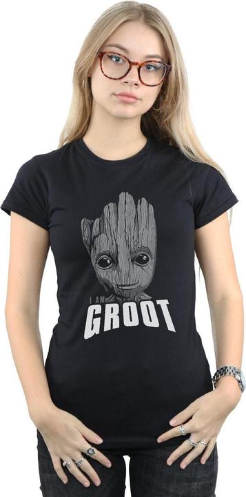 Immagine prodotto Guardians Of The Galaxy Groot Face Maglietta Donna (L)