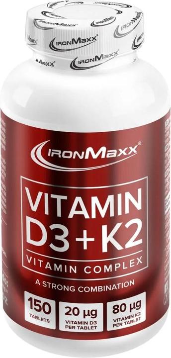Produktbild IronMaxx D3 + K2 (150 Stück, Tabletten, 100 g)