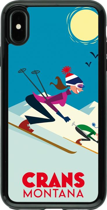 Produktbild PhoneLook Hülle Hybrid Armor schwarz Crans-Montana Ski Downhill (Apple iPhone XS Max)