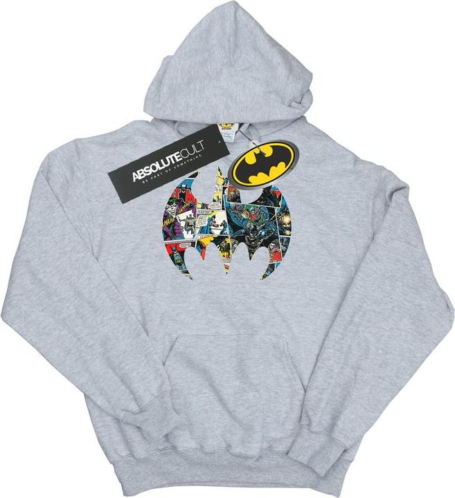 Immagine prodotto Batman Comic Book Logo Felpa con Cappuccio Ragazzi (152, 158)