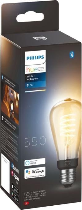Actual product image Philips Hue ST64 (E27, 7 W, 550 lm, 1 x, G)