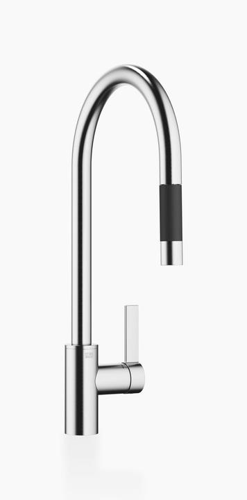 Actual product image Dornbracht Kitchen - Tara Ultra single lever faucet pull-down with shower function, projection 240mm