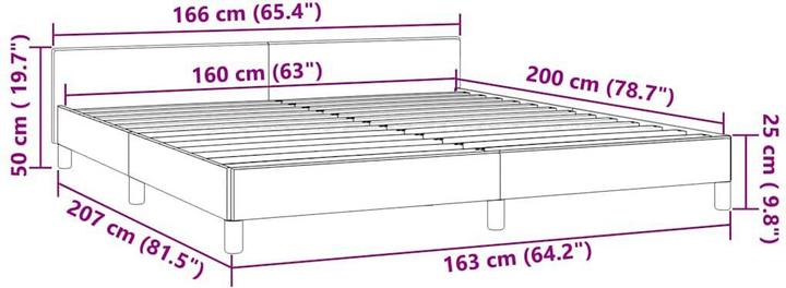 Produktbild VidaXL Johnny (160 x 200 cm)
