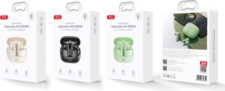 Actual product image xO Bluetooth earphones X34 TWS black (6 h, Wireless)