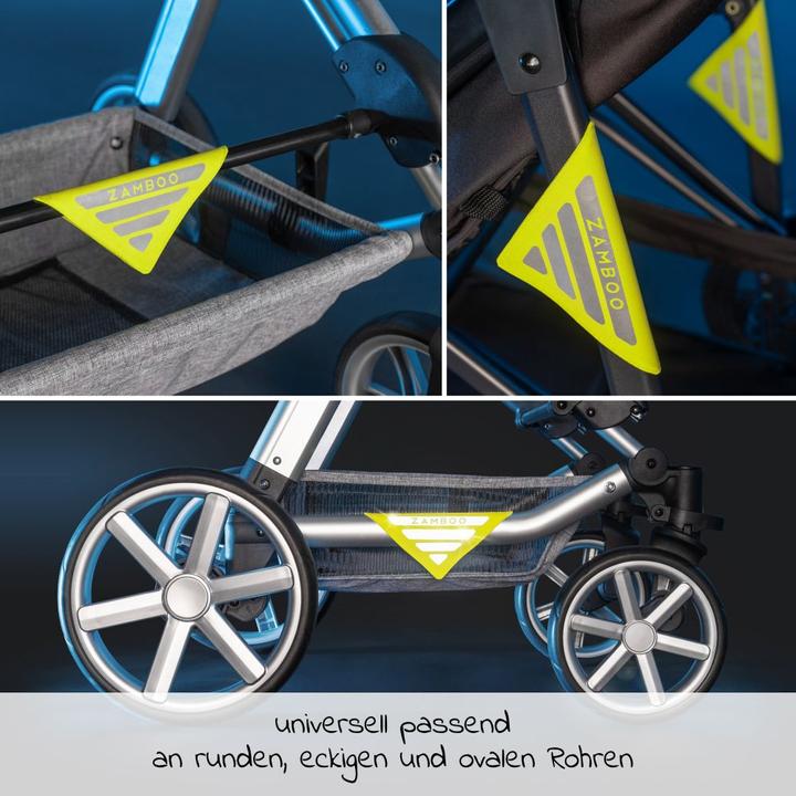 Produktbild Zamboo Kinderwagen-Ersatzteile Universal Reflektoren für Kinderwagen und Buggys 4er