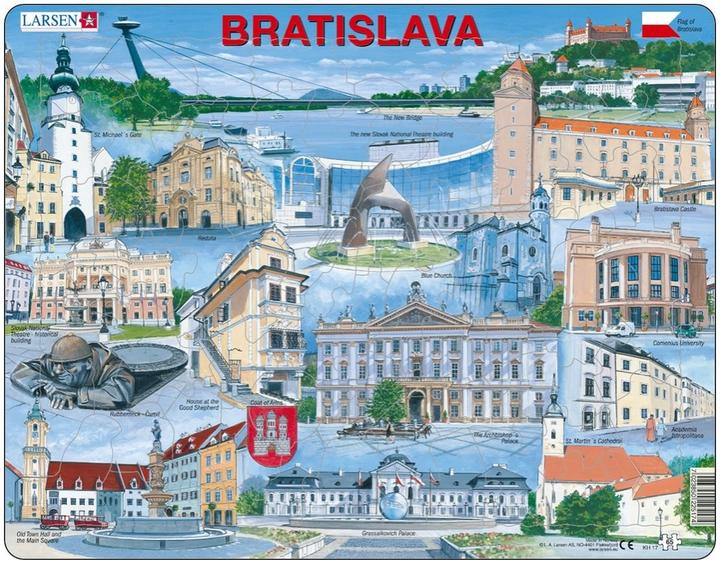 Produktbild Larsen Puzzle - Bratislava (eng) (65 Teile)