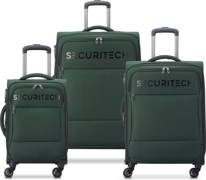 Immagine prodotto Delsey Securitech von Paris - Koffer Set Vanguard - 3 -Stück - Handgepäck 35L + Roller Gepäck 71L un (31 l, Bagaglio a mano (fino a 50 litri))