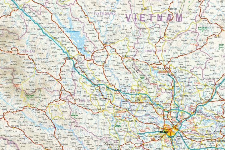 Actual product image Map Vietnam North 600000