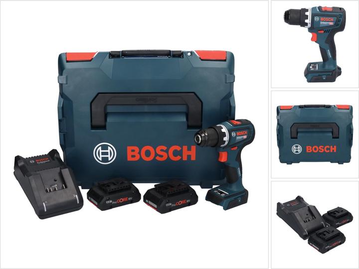 Actual product image Bosch Professional GSR 18V-90 C cordless drill/driver (2x4.0Ah ProCore, GAL 18V-40, L) (Rechargeable battery operated)