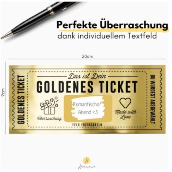 Actual product image MU Classic Goldenes Rubbellos Ticket als Gutschein inkl. Umschlag (1 pcs.)