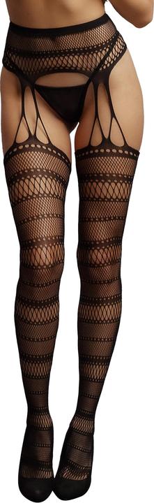 Le Désir Suspender Striped Pantyhose (One Size)