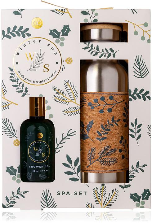 Immagine prodotto Accentra Set da bagno WINTER SPA in confezione regalo, comprensivo di gel doccia da 150 ml, borraccia (Set per la cura del corpo)