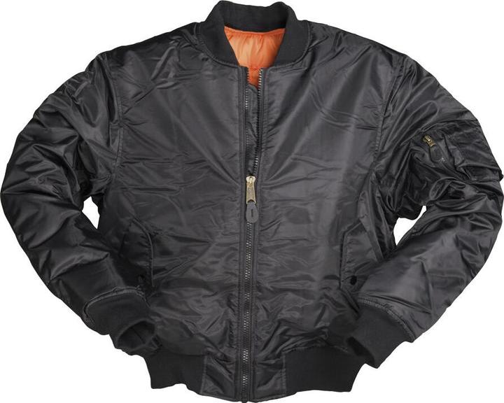 Produktbild Mil-tec Bomberjacke - Fliegerjacke MA1P Schwarz XL (XL)