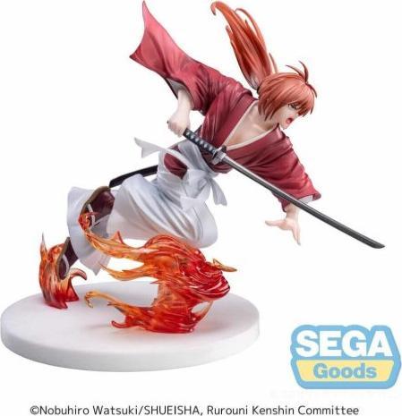 Actual product image Sega Rurouni Kenshin Luminasta PVC Statue "Rurouni Kenshin" "Kenshin Himura" 15 cm